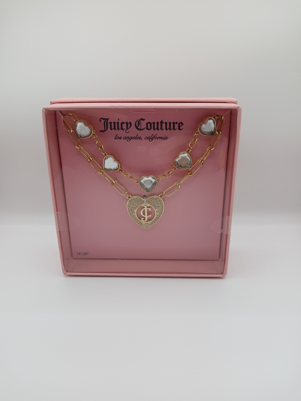 Juicy Couture Gold-Tone 2-Piece Necklace Set‎ SEALED IN CASE